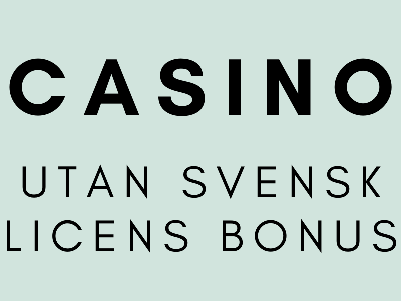 Casino utan svensk licens bonus - logga