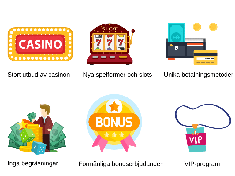 Fördelar med ett casino utan svensk licens